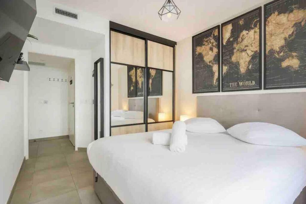 Logement Moderne Luxueux Parking Ac Cote De La Mer Nizza Exterior foto